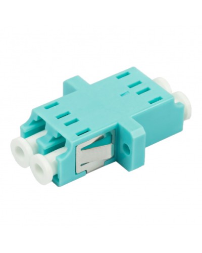 Адаптер оптический проходной LC-LC, OM3, дуплекс (duplex), бирюзовый Datarex DR-541123 в Тюмени Коммутационные изделия Pintop.ru