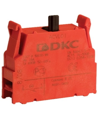 Блок контактный с клеммными зажимами (нормально-замкнутый) DKC ACVL01 в Тюмени Клеммные колодки Pintop.ru