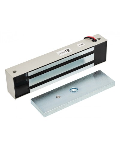 Электромагнитный влагозащищенный замок AccordTec ML-400K-2 с уголком (серый) в Тюмени Электромагнитные замки Pintop.ru