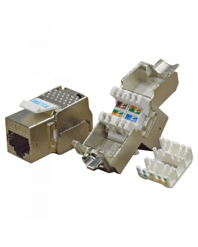 Модуль Keystone RJ45, Cat.6, STP, 180 градусов TWT (TWT-OK45STP180/6) в Тюмени Модули Keystone Pintop.ru