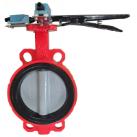 Затвор дисковый межфланцевый Зт80/1.6-УФ.УХЛ4-"Аква-Гефест" с рукояткой