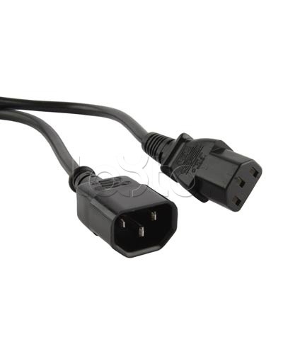 Кабель питания монитор-компьютер Hyperline PWC-IEC13-IEC14-5.0-BK в Тюмени Патч-корды и пигтейлы Pintop.ru