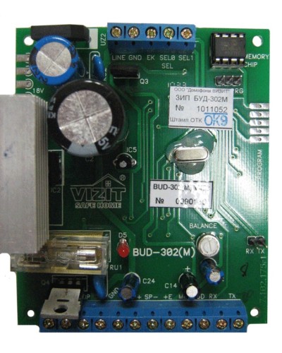 Плата печатная в сборе Vizit ЗИП БУД-302М в Тюмени Аксессуары для многоабонентных систем Pintop.ru