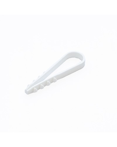 Дюбель-хомут для круглого кабеля d11-18 мм белый (100шт) Промрукав (PR08.6943) в Тюмени Крепеж: Дюбели, шурупы, саморезы Pintop.ru