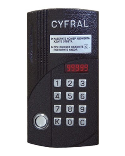 Блок вызова аудиодомофона на 20 абонентов Цифрал CCD-20/TCVС в Тюмени Блоки вызова многоабонентные Pintop.ru