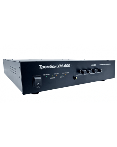 Усилитель мощности Тромбон IP-УМ600-В в Тюмени Система оповещения и трансляции Pintop.ru