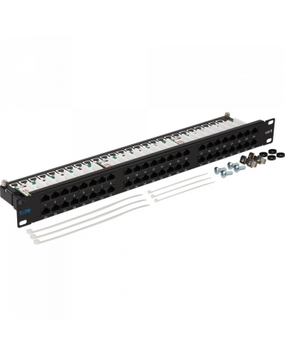 Патч-панель 48 портов, UTP, кат.6, 1U TWT (TWT-PP48/1U-U6) в Тюмени Патч панель Pintop.ru