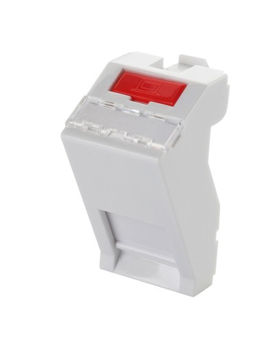 Адаптер 45 × 22,5 мм для 1 модуля Keystone, наклонный, белый Eurolan (16B-45-05WT) в Тюмени Модули Keystone Pintop.ru