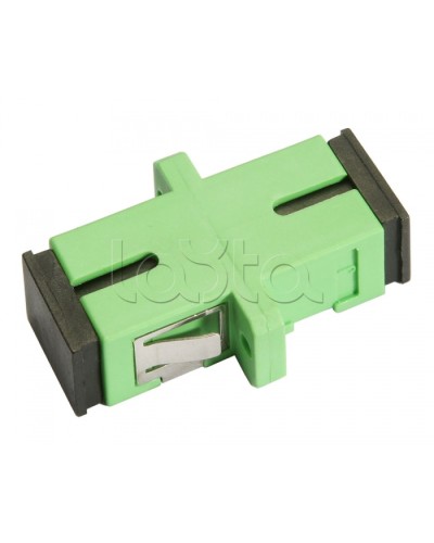 Соединитель проходной SC/APC-SC/APC, SM(для одномодового кабеля), simplex Cabeus SC/APC-SM в Тюмени Проходные адаптеры и розетки оптические Pintop.ru