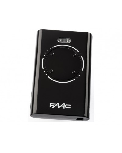 Брелок-передатчик 4-канальный Faac 7870081 (черный) в Тюмени Устройства радиоуправления для шлагбаумов и автоматики Pintop.ru
