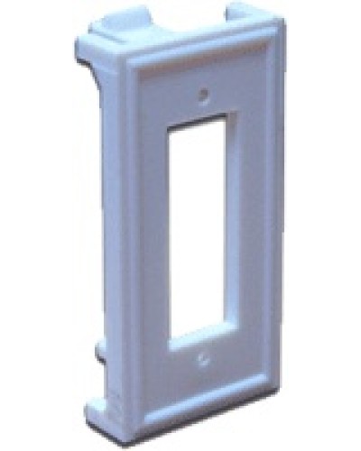 Вставка 22.5х45 для ВО адаптера SC дуплексный, белая LANMASTER LAN-SIP-2SC-WH в Тюмени Аксессуары для кабель-канала Pintop.ru