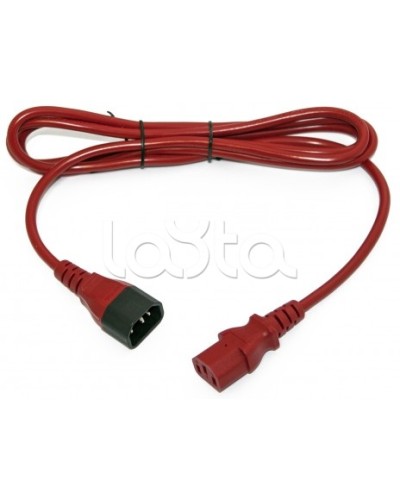 Кабель питания монитор-компьютер Hyperline PWC-IEC13-IEC14-5.0-RD в Тюмени Патч-корды и пигтейлы Pintop.ru