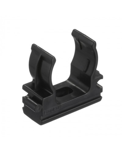 CF20G Держатель (клипса), без галогена, для труб D20мм, цвет чёрный (50 шт/упак) Экопласт (41720-50HF-BL) в Тюмени Держатели, клипсы, скобы Pintop.ru