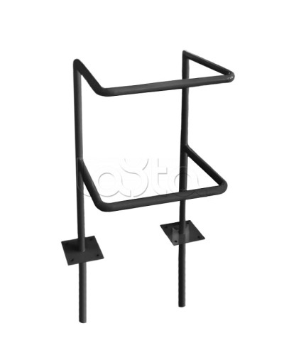 Ограждение стойки считывателя ОС-1 АЯКС, цвет черный, «под бетонирование» Магнито-контакт в Тюмени Ограждения Pintop.ru