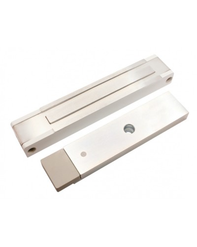 Электромагнитный замок с датчиком состояния двери ALeko ALM-400P (24В белый) в Тюмени Электромагнитные замки Pintop.ru