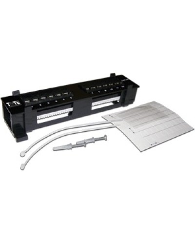 Патч-панель настенная горизонтальная 12 портов RJ-45 TWT TWT-PP12UTP-H в Тюмени Патч панель Pintop.ru