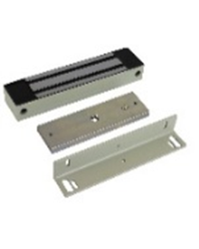 Электромагнитный замок AccordTec ML-400 K с уголком, цвет серый в Тюмени Электромагнитные замки Pintop.ru