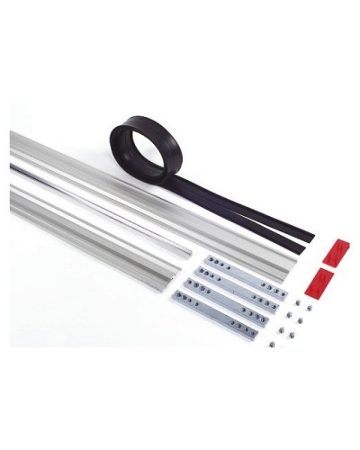 Пара торцевых заглушек для декорирования зажимных профилей на цельностеклянных полотнах Faac 105405 в Тюмени Запчасти для шлагбаумов и автоматики Pintop.ru