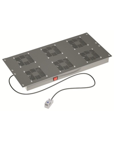 Потолочный вентиляторный модуль, с термостатом 6 вент. для крыши Ш=800мм DKC R5VSIT8006FT в Тюмени Вентиляторные модули Pintop.ru