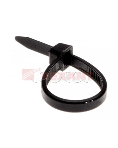 Хомут-стяжка нейлоновый 2.5х80 мм чёрный (100шт/уп) REXANT 07-0081 в Тюмени Стяжки-хомуты Pintop.ru