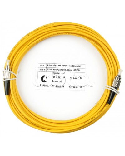 Шнур оптический simplex FC-FC 9/125 sm 25м LSZH Cabeus FOP(s)-9-FC-FC-25m в Тюмени Патч-корды оптические Pintop.ru