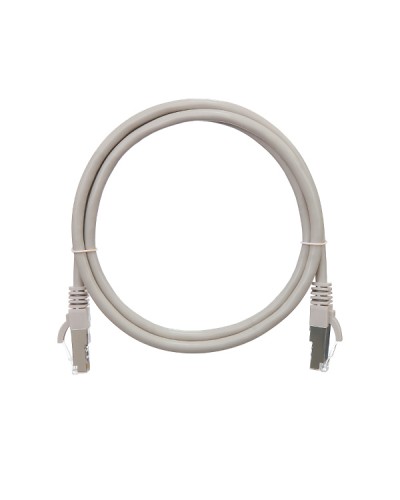 Шнур коммутационный 2хRJ45/8P8C F/UTP кат.5е (1 м) NIKOMAX (NMC-PC4SD55B-010-GY) в Тюмени Патчкорды (медные) Pintop.ru