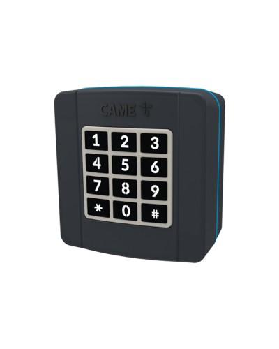Проводная накладная кодонаборная клавиатура Came 806SL-0280 - SELT1BDG, подключаемая к шине CXN, 12 кнопок, синяя подсветка, RAL7024 в Тюмени Запчасти для шлагбаумов и автоматики Pintop.ru