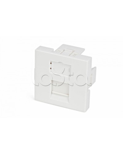 Вставка 45x45 (аналог Mosaic) для 1 модуля формата Keystone Jack, со шторкой Hyperline SIP2-1K-M45-45 в Тюмени Модули Keystone Pintop.ru