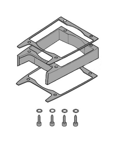 Удлинитель кожуха электродвигателя C-BXK, C-BXEK Came 119RICX043 в Тюмени Запчасти для шлагбаумов и автоматики Pintop.ru