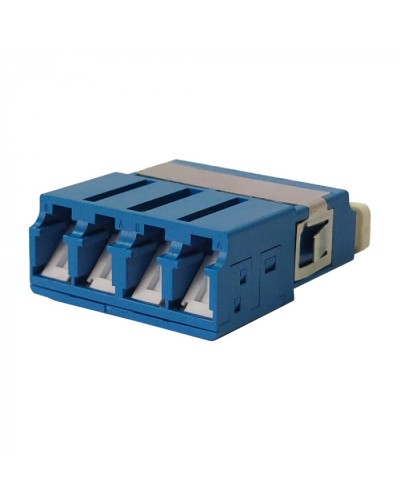 Адаптер оптический LC SM, со шторкой, корпус SC, квадро LANMASTER (LAN-4LCS/SH-AM-SM) в Тюмени Проходные адаптеры и розетки оптические Pintop.ru