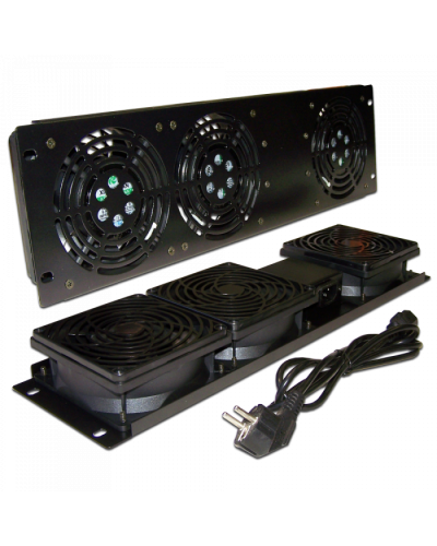 Блок 3-х вентиляторов 19 вертикальный, без термостата, 3U TWT (TWT-CB-FANV3-RACK) в Тюмени Вентиляторные модули Pintop.ru