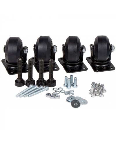 Комплект усиленных роликов и ножек для шкафов DCS LANMASTER (LAN-DC-CB-R+F-SET) в Тюмени Аксессуары для стоек и шкафов Pintop.ru