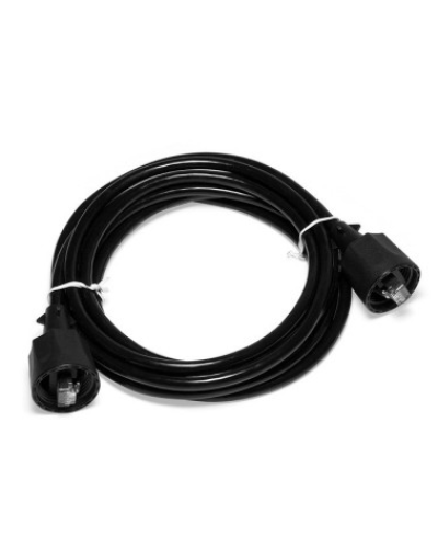 Патч-корд индустриальный RJ45 - RJ45, 4 пары, FTP, категория 5е, 2 м, черный LANMASTER LAN-S45-45-2.0-WP в Тюмени Патчкорды (медные) Pintop.ru