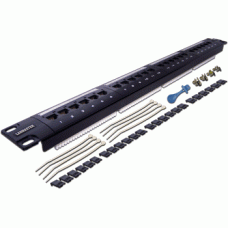 Патч-панель 19", 1U, 24 порта RJ-45 LANMASTER LAN-PPL24U6