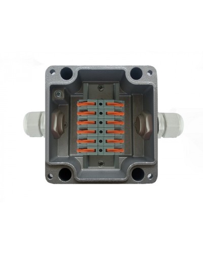 Металлическая коробка соединительная МКС 2ВК Wago «МОРОЗ»с датчиком вскрытия корпуса (тампером), IP66/IP68 Магнито-Контакт в Тюмени Распределительные коробки Pintop.ru