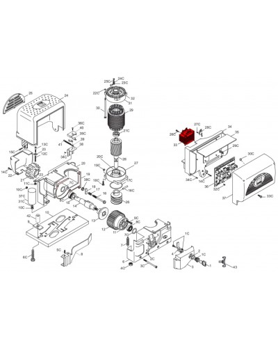 Конденсатор 20 мкФ Came 119RIR277 в Тюмени Запчасти для шлагбаумов и автоматики Pintop.ru