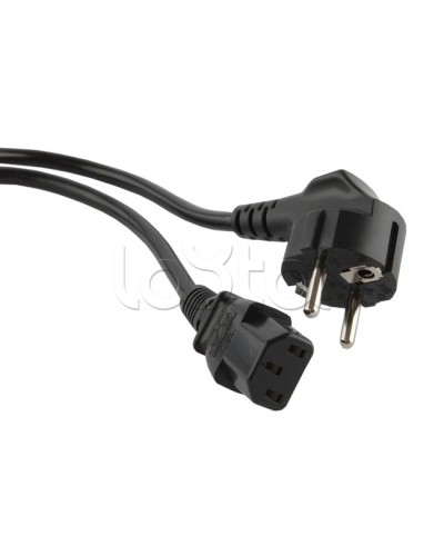 Кабель питания 5.0 м Hyperline PWC-IEC13-SHM-5.0-BK в Тюмени Патч-корды и пигтейлы Pintop.ru