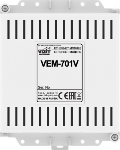 Ethernet модуль Vizit VEM-701V в Тюмени Аксессуары для многоабонентных систем Pintop.ru