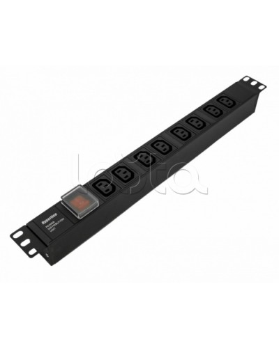 Блок розеток Hyperline SHE19-8IEC-S-IEC в Тюмени Блоки розеток Pintop.ru