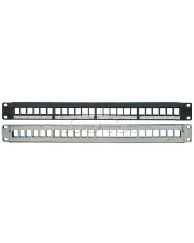 Наборная коммутационная панель 19”, 1U, 24 порта UTP/FTP Eurolan (27F-00-24BL) в Тюмени Коннекторы Pintop.ru