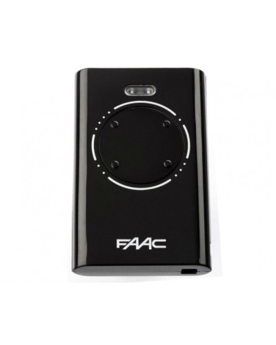 Брелок-передатчик 4-канальный Faac 7870101 (черный) в Тюмени Устройства радиоуправления для шлагбаумов и автоматики Pintop.ru