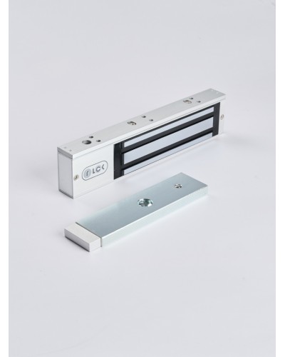 R-Lock RL-EM280-LSS - Электромагнитный замкок, 280кг, DC12/24B, цвет серебристый сатинированный алюминий RAL 7047, два датчика втроены в корпус замка: датчик Холла и магнито-контактный датчик в Тюмени Электромагнитные замки Pintop.ru