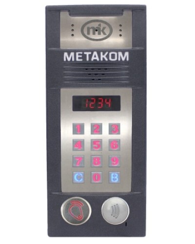 Многоабонентый антивандальный блок вызова со встроенной видеокамерой Метаком MК2018-RFMFСV в Тюмени Блоки вызова многоабонентные Pintop.ru