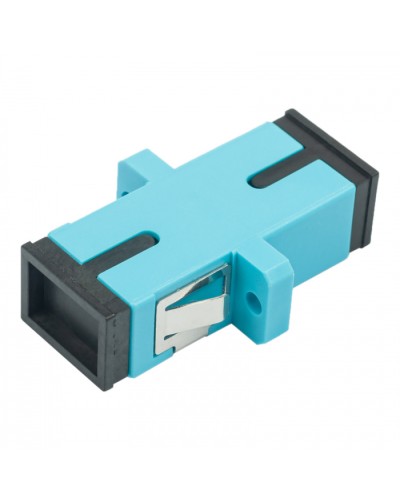 Адаптер оптический проходной SC-SC, OM3, симплекс (simplex), бирюзовый Datarex DR-540023 в Тюмени Коммутационные изделия Pintop.ru