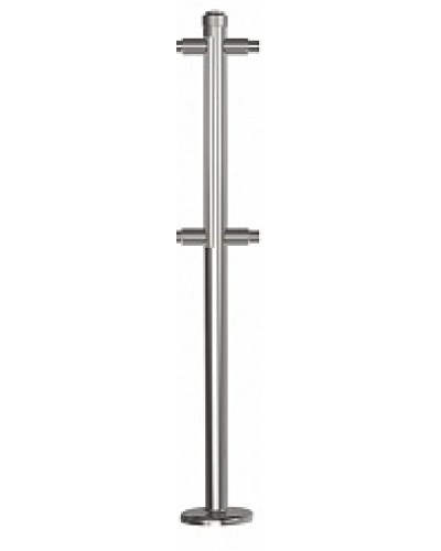 Стойка стационарная хромированная Ростов-Дон ОБ1/2-2-180 ХРОМ в Тюмени Ограждения Pintop.ru