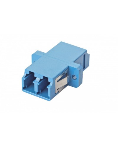 Оптический адаптер OS2, дуплекс LC, с фланцами, синий Eurolan (36A-S2-2L-02BU) в Тюмени Проходные адаптеры и розетки оптические Pintop.ru