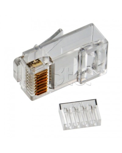 Коннектор RJ-45 кат.6, универсальный, со вставкой Cabeus 8P8C-C6-TWP в Тюмени Коннекторы и разъемы Pintop.ru
