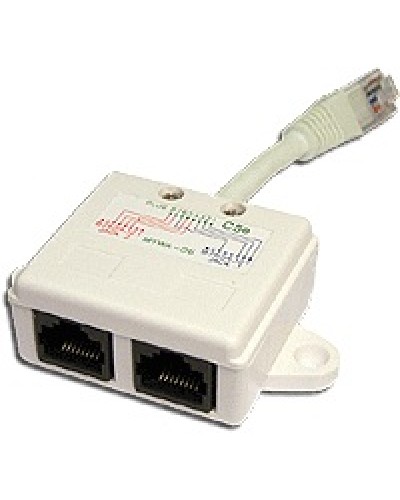 Y-адаптер 1 телефонный и 1 компьютерный порт TWT TWT-Y-E2-U2 в Тюмени Проходные адаптеры Pintop.ru