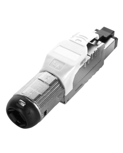 Разъем полевой оконцовки RJ-45 Hyperline (PLUE-8P8C-S-C6A-SH-WH) в Тюмени Патч-корды и пигтейлы Pintop.ru