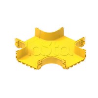 Ответвитель крестообразный пластиковый оптического лотка Hyperline FBTR-300-CRS